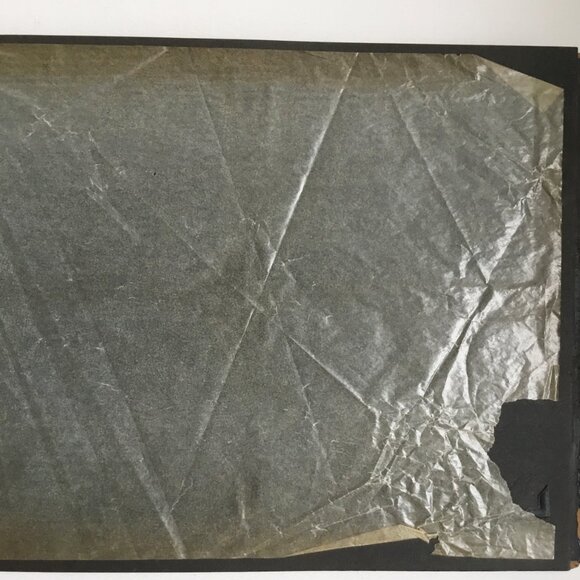 Vintage Japanese Black Lacquer Pagoda Hand Painted Photo Album Scrap Book - Picture 10 of 11